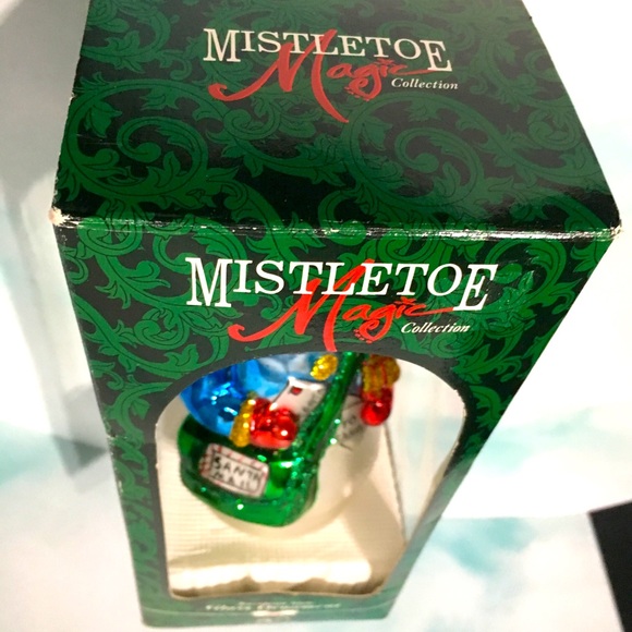 Christmas Snowman Hand Blown Glass Ornament NWT 6” - Picture 8 of 10